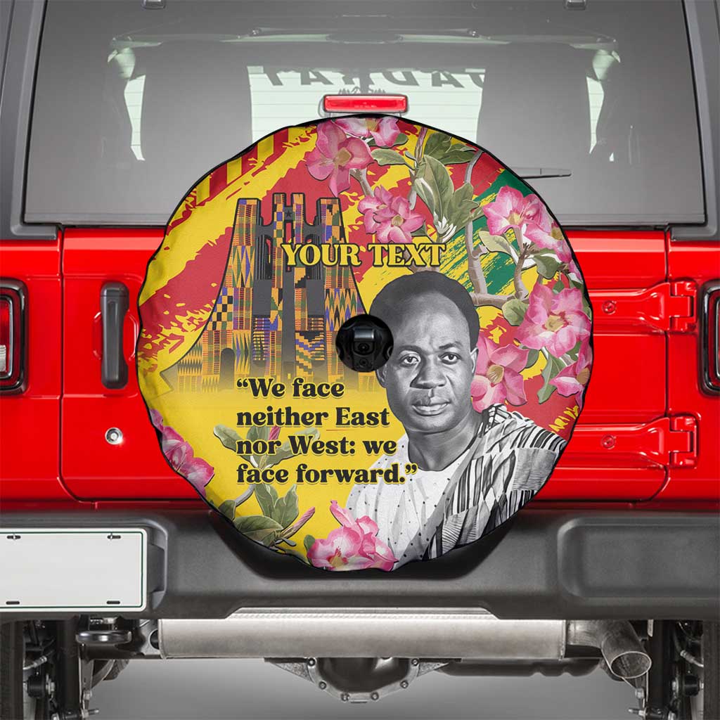 Personalized Ghana Kwame Nkrumah Memorial Day Spare Tire Cover With Mausoleum LT15