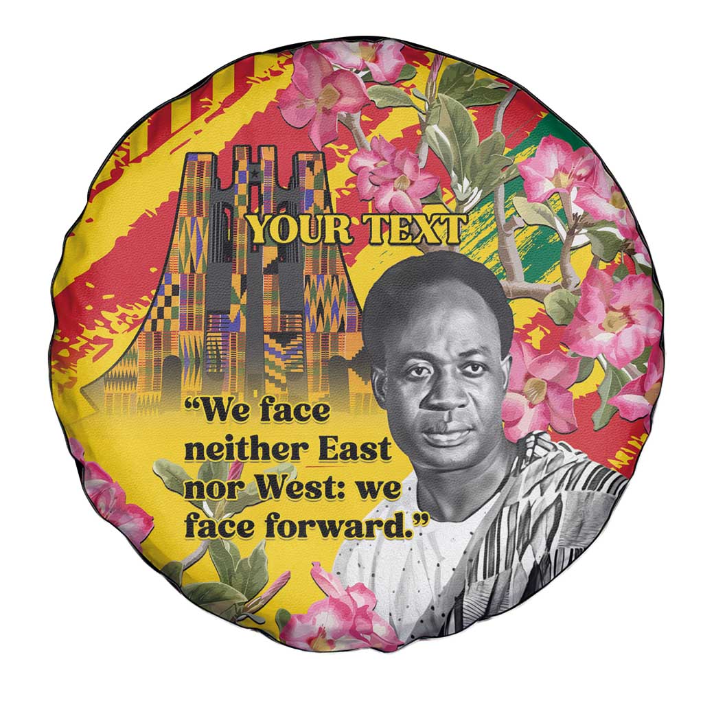 Personalized Ghana Kwame Nkrumah Memorial Day Spare Tire Cover With Mausoleum LT15