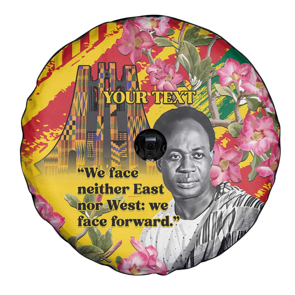 Personalized Ghana Kwame Nkrumah Memorial Day Spare Tire Cover With Mausoleum LT15