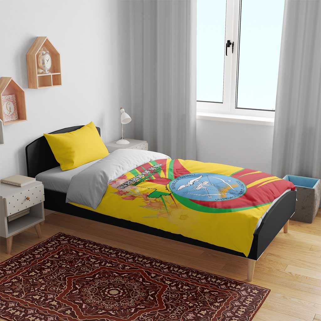 Afro Mali Bedding Set Happy 65th Anniversary Independence LT15