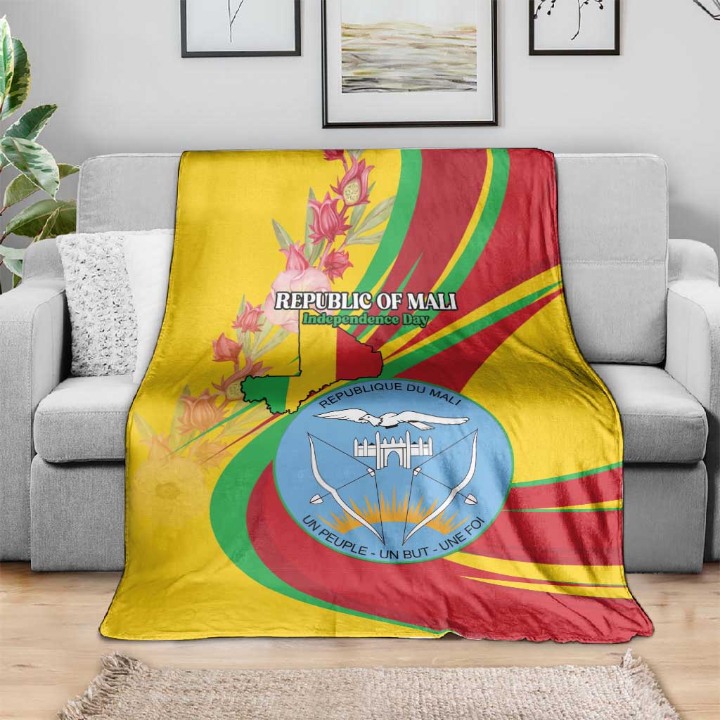 Afro Mali Blanket Happy 65th Anniversary Independence LT15