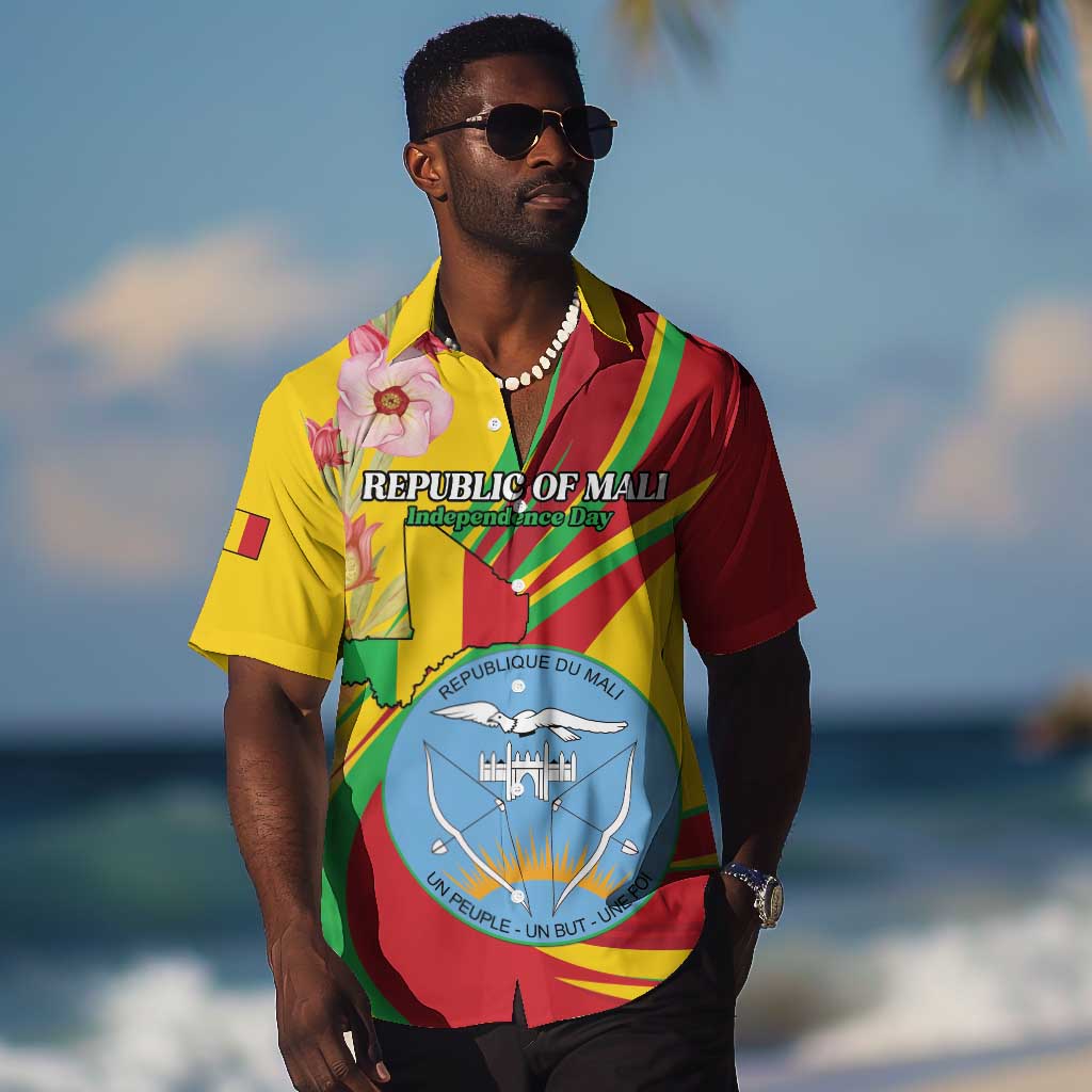 Personalized Afro Mali Hawaiian Shirt Happy 65th Anniversary Independence LT15