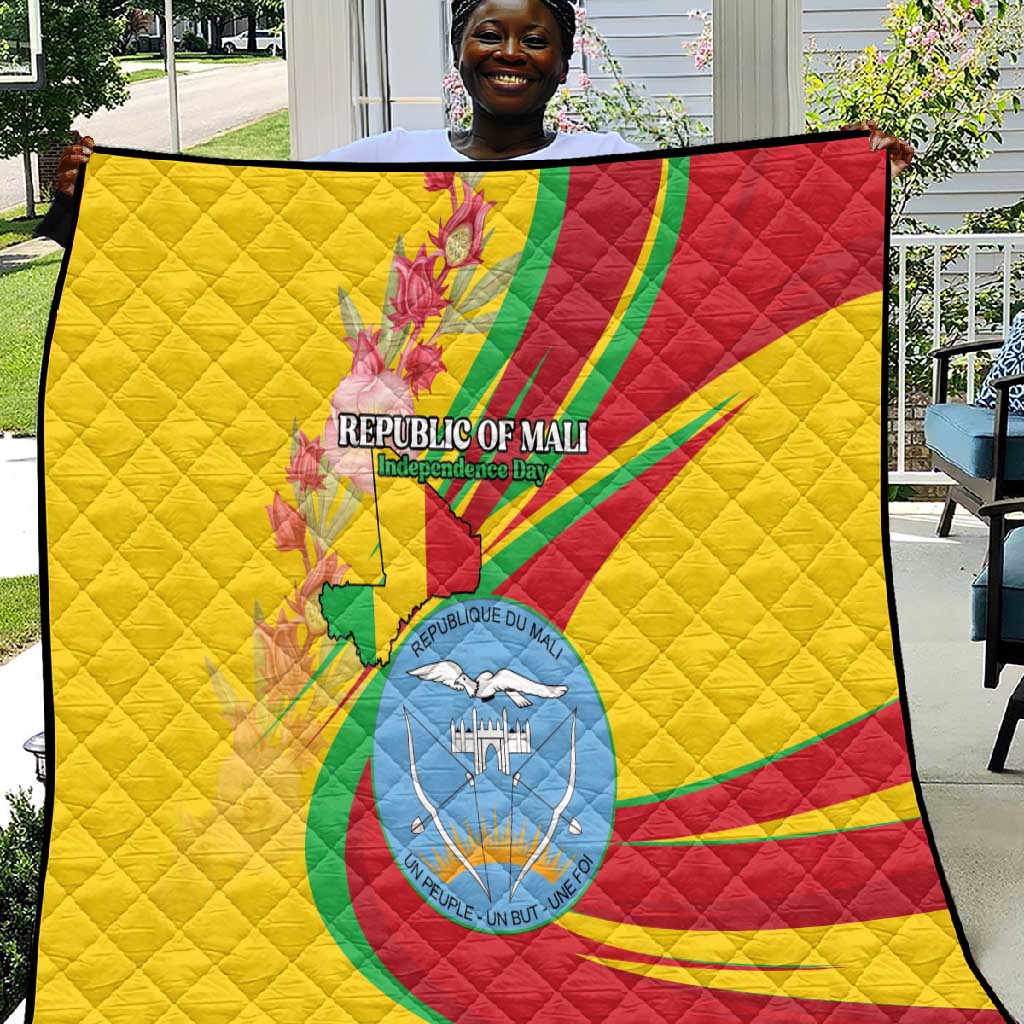 Afro Mali Quilt Happy 65th Anniversary Independence LT15