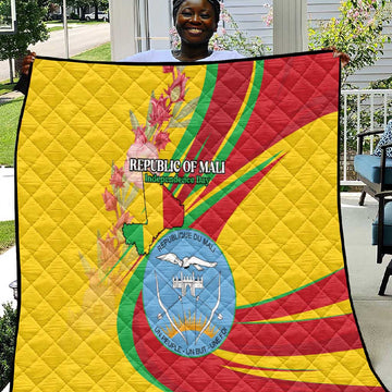 Afro Mali Quilt Happy 65th Anniversary Independence LT15