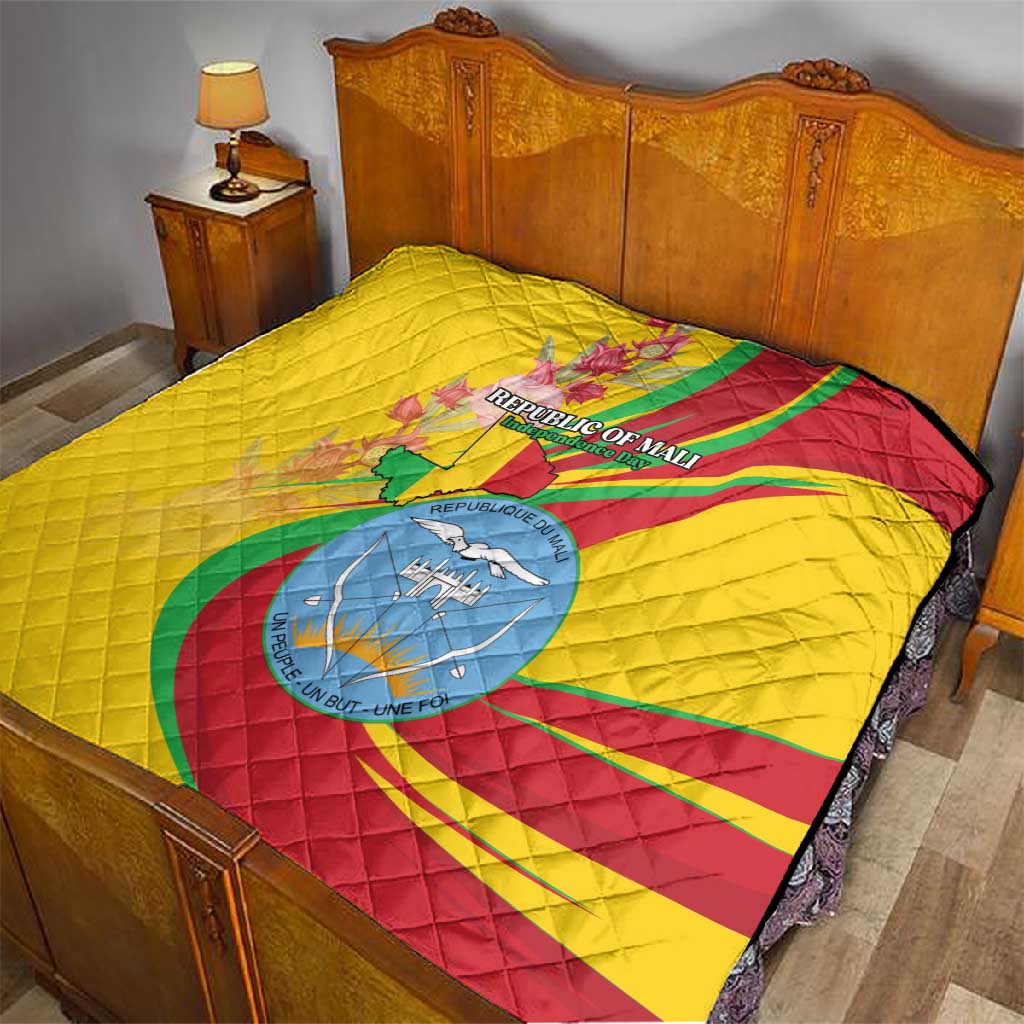 Afro Mali Quilt Happy 65th Anniversary Independence LT15