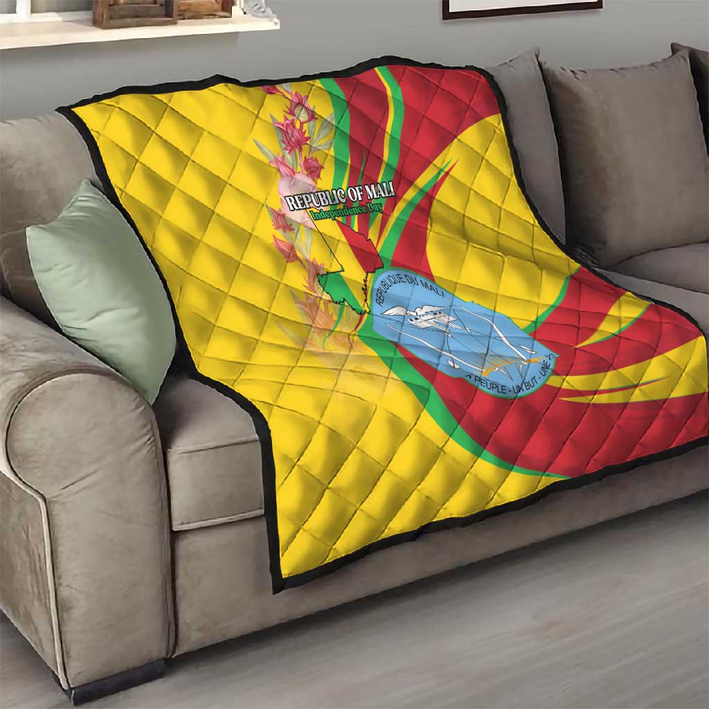 Afro Mali Quilt Happy 65th Anniversary Independence LT15