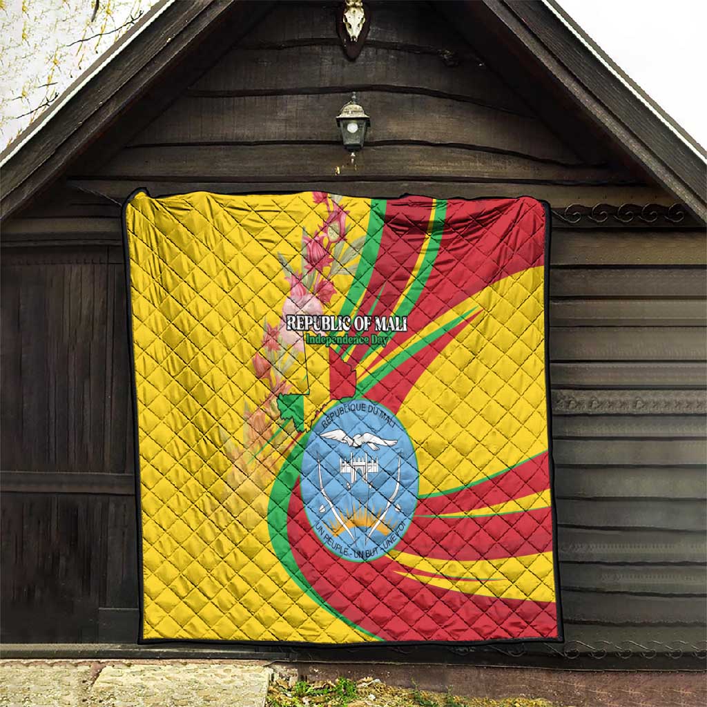 Afro Mali Quilt Happy 65th Anniversary Independence LT15