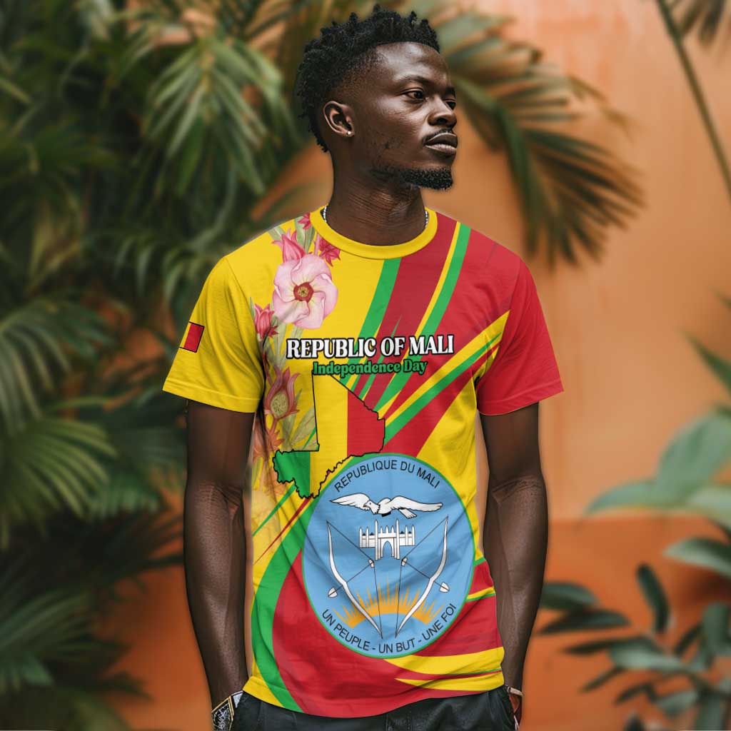 Personalized Afro Mali T shirt Happy 65th Anniversary Independence LT15