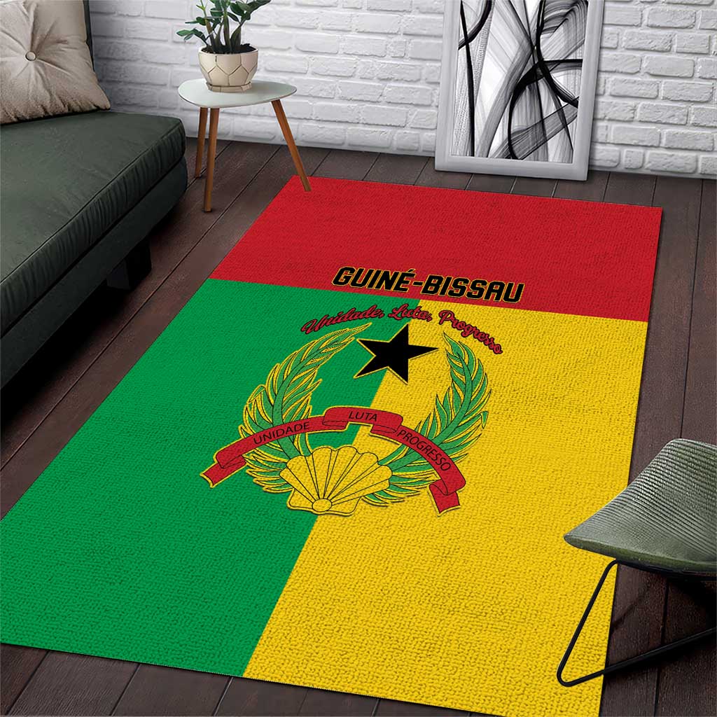 Guinea-Bissau Area Rug Basic Flag Style LT15