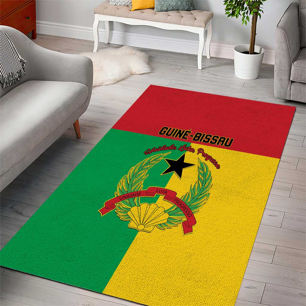 Guinea-Bissau Area Rug Basic Flag Style LT15