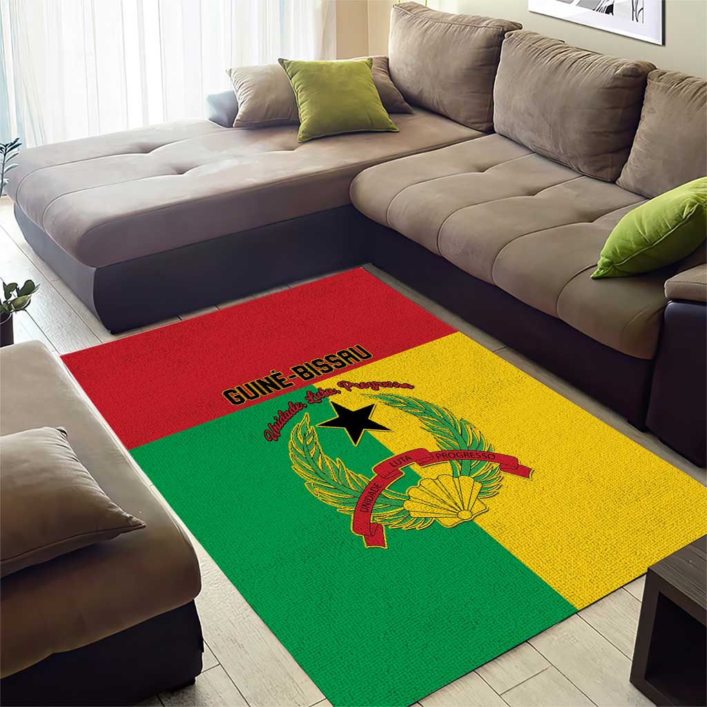 Guinea-Bissau Area Rug Basic Flag Style LT15