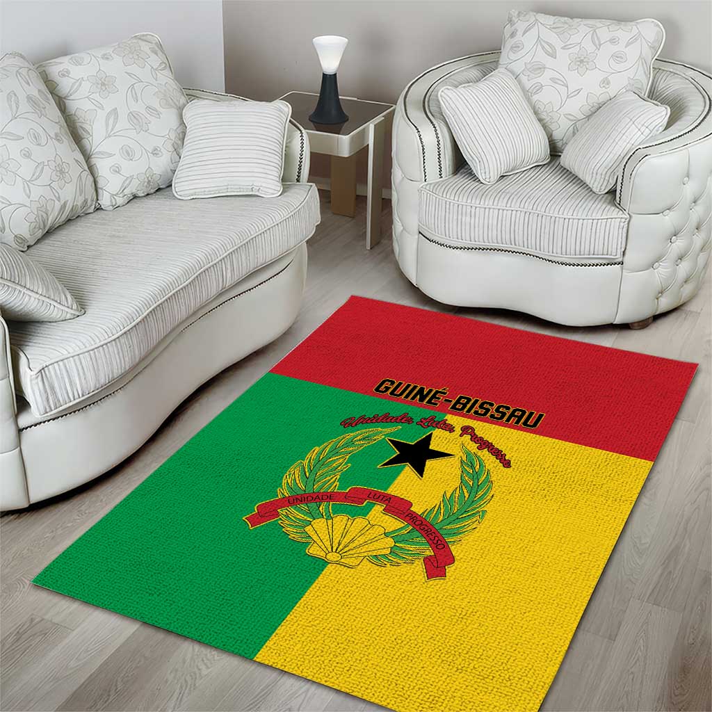 Guinea-Bissau Area Rug Basic Flag Style LT15