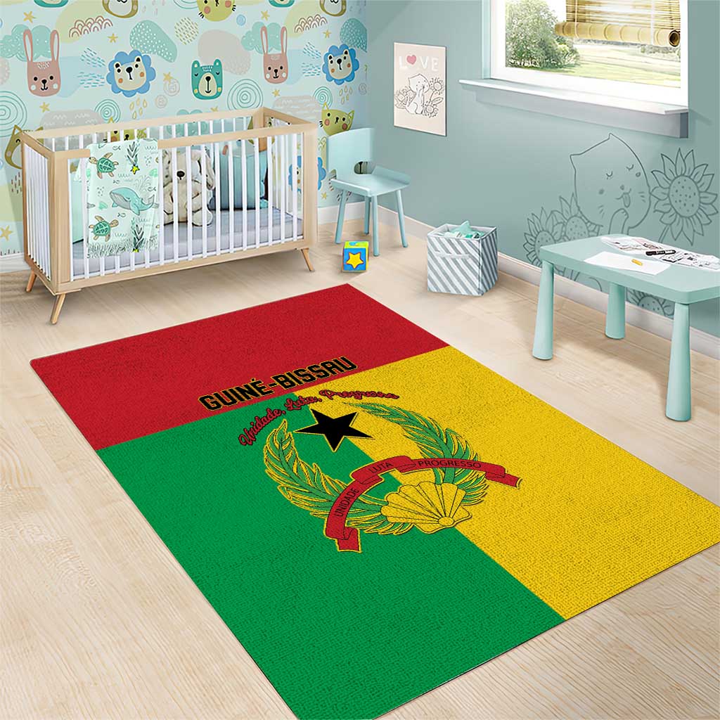 Guinea-Bissau Area Rug Basic Flag Style LT15