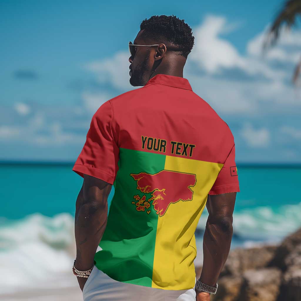 Personalized Guinea-Bissau Hawaiian Shirt Basic Flag Style LT15