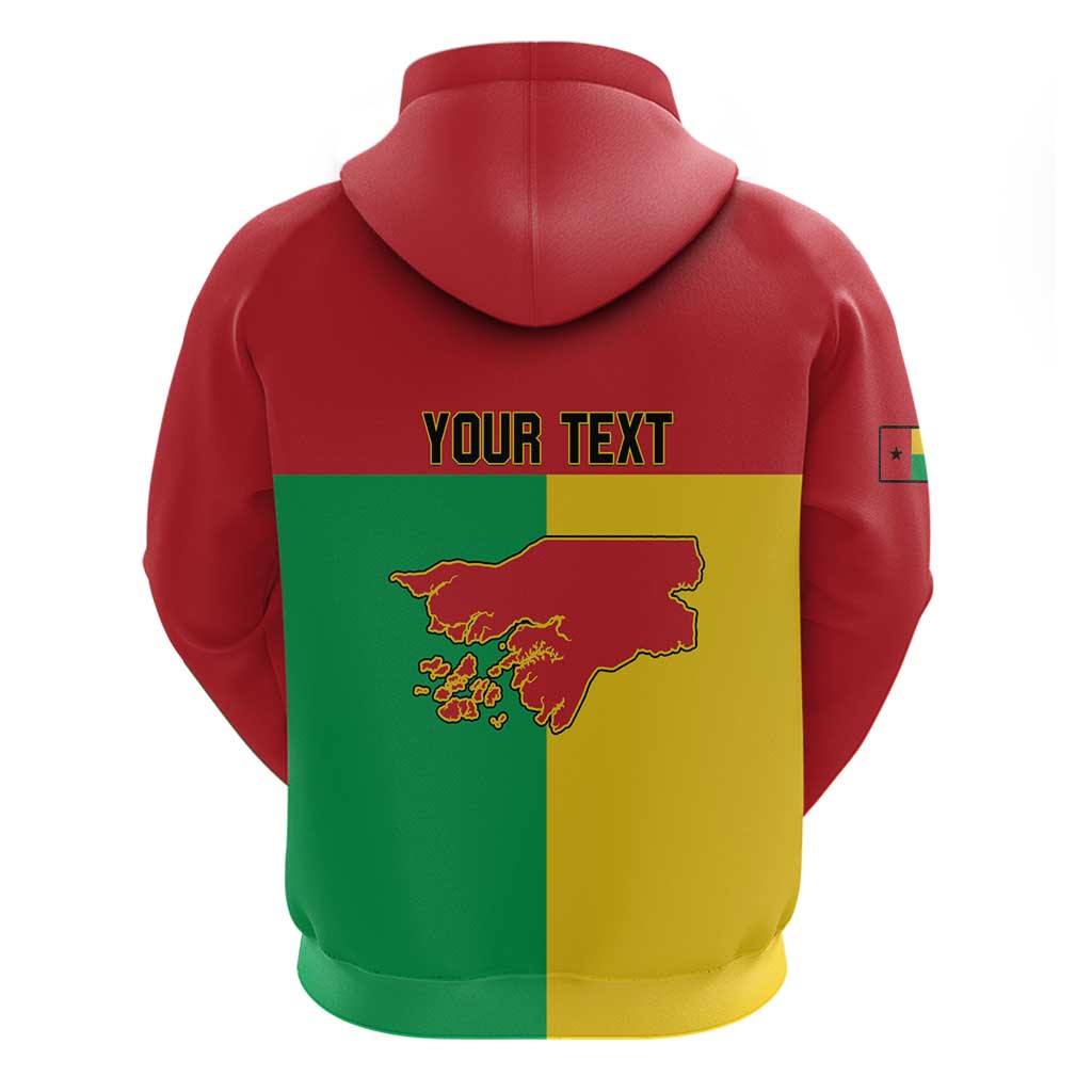 Personalized Guinea-Bissau Hoodie Coat Of Arms Flag Style LT15