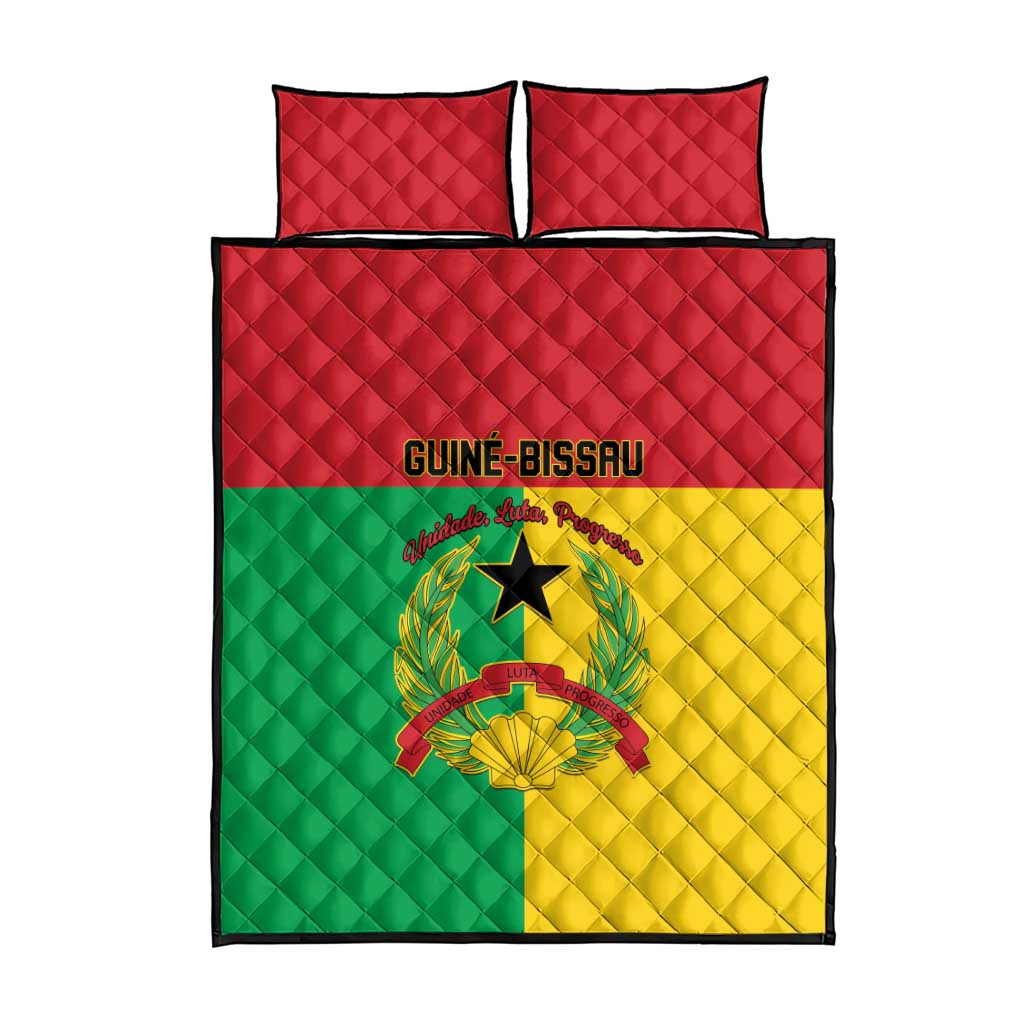 Guinea-Bissau Quilt Bed Set Basic Flag Style LT15