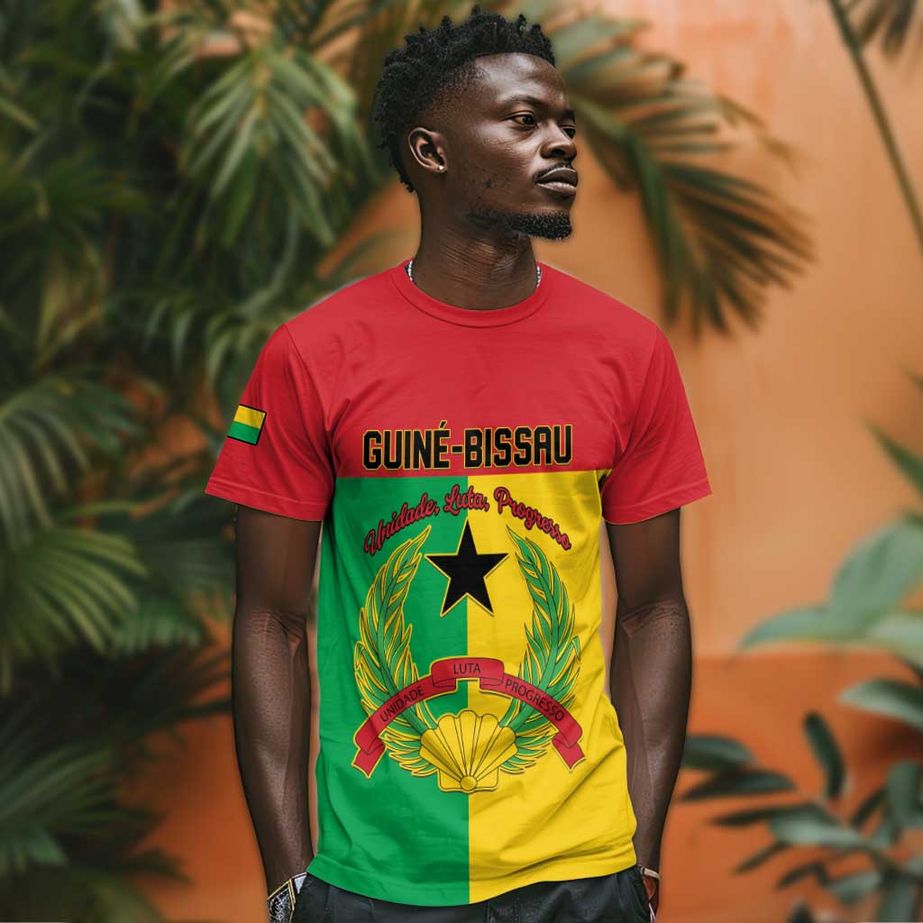 Personalized Guinea-Bissau T shirt Basic Flag Style LT15