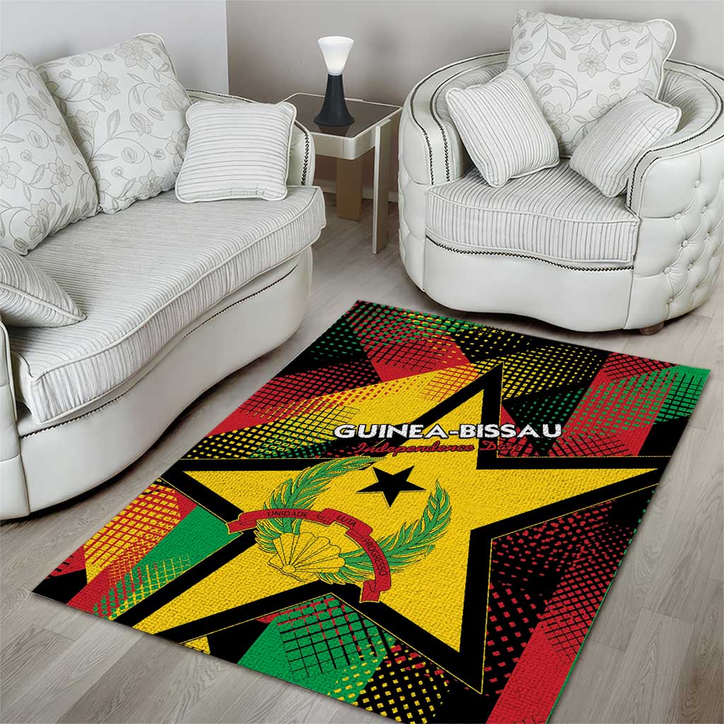 Happy Guinea-Bissau Area Rug Independence Day LT15