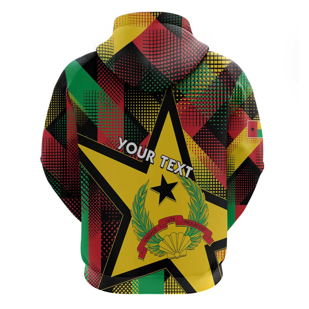 Personalized Guinea-Bissau Independence Day Hoodie Coat Of Arms With Map LT15