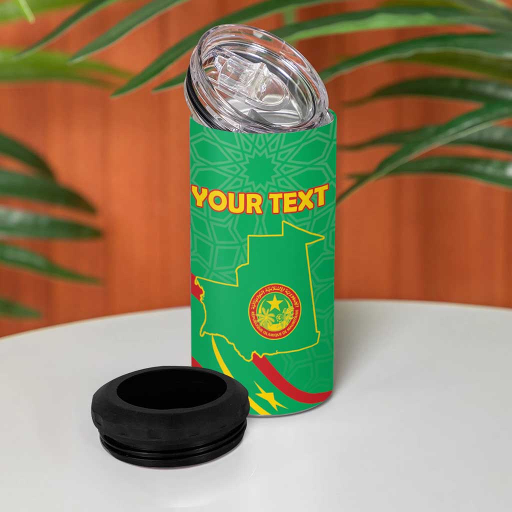 Mauritania Personalized 4 in 1 Can Cooler Tumbler Happy Independence Day LT15