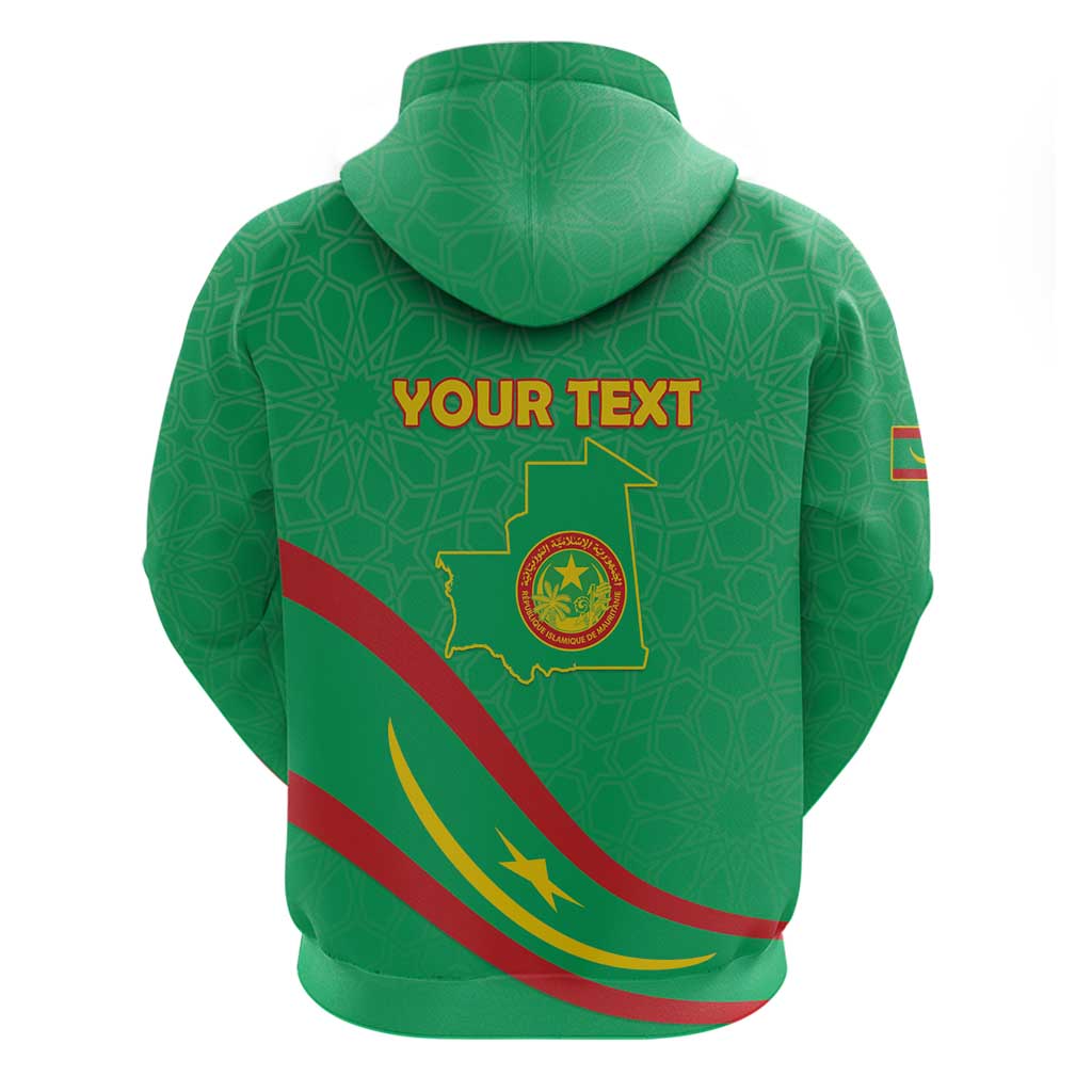 Personalized Mauritania Independence Day Hoodie Coat Of Arms With Map LT15