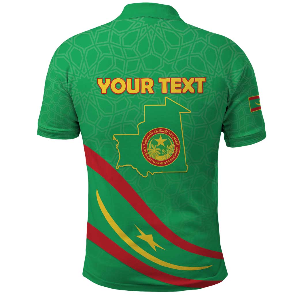 Personalized Mauritania Independence Day Polo Shirt Coat Of Arms With Map LT15