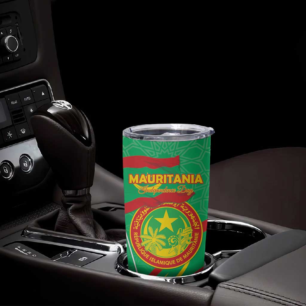 Mauritania Personalized Tumbler Cup Happy Independence Day LT15