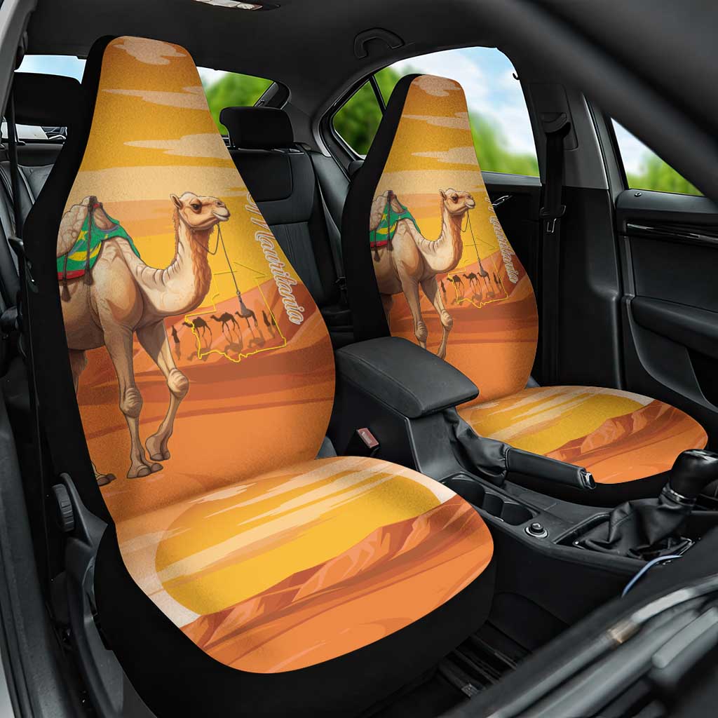 Mauritania Sahara Car Seat Cover Camel With Map LT15