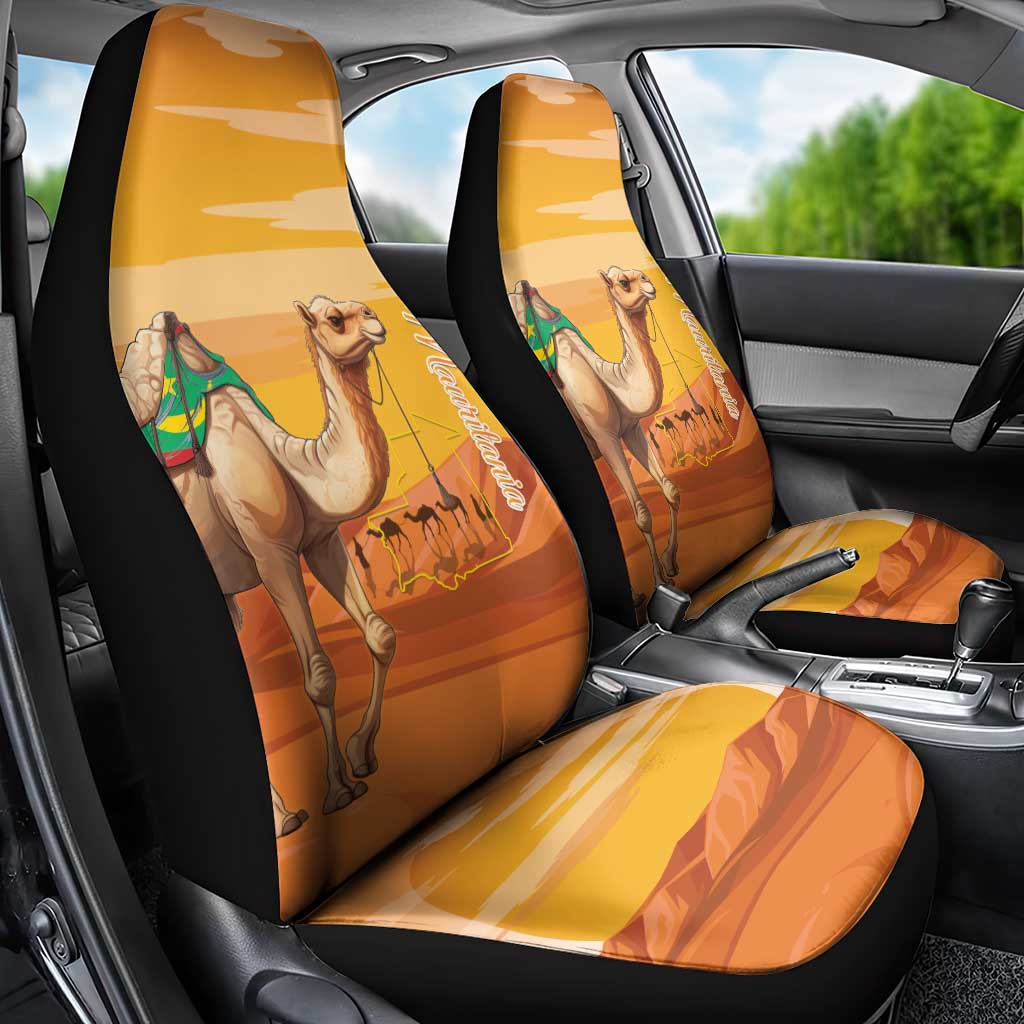 Mauritania Sahara Car Seat Cover Camel With Map LT15