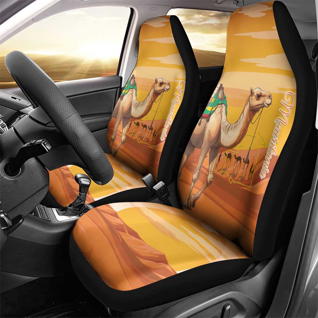 Mauritania Sahara Car Seat Cover Camel With Map LT15