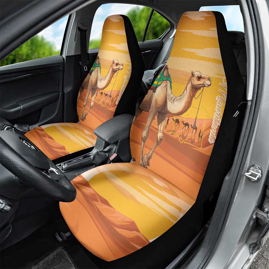 Mauritania Sahara Car Seat Cover Camel With Map LT15