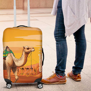 Mauritania Sahara Luggage Cover Camel With Map LT15