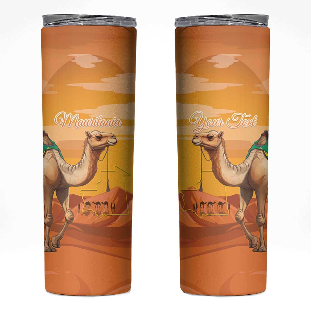 Mauritania Sahara Personalized Skinny Tumbler Camel With Map LT15