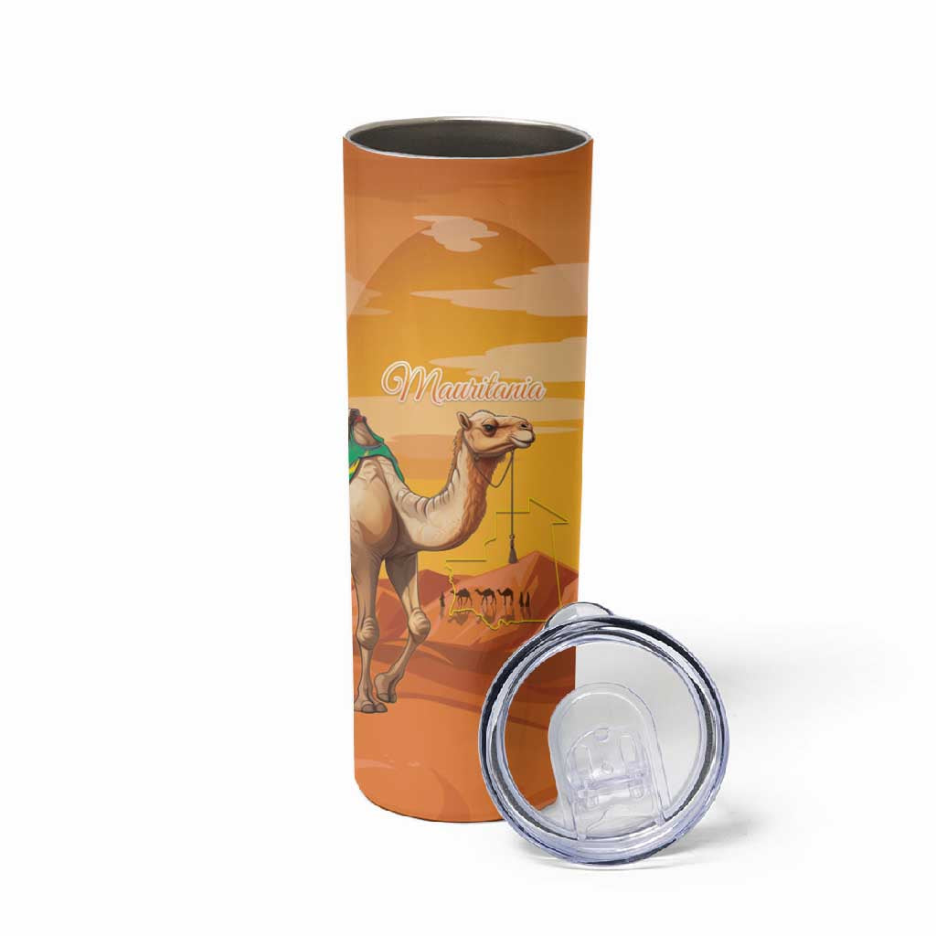 Mauritania Sahara Personalized Skinny Tumbler Camel With Map LT15