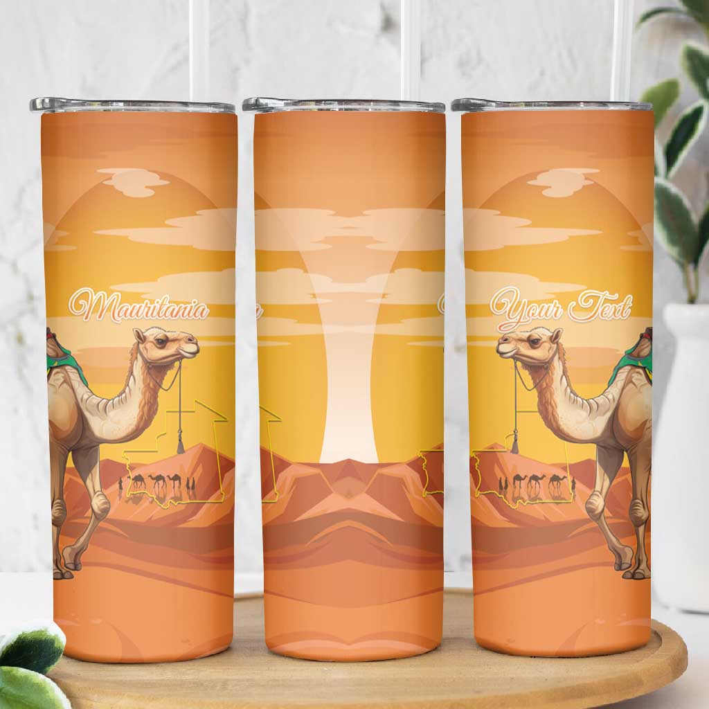 Mauritania Sahara Personalized Skinny Tumbler Camel With Map LT15