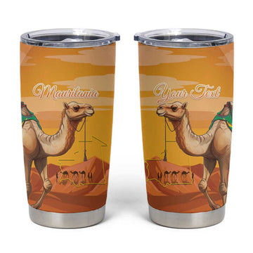 Mauritania Sahara Personalized Tumbler Cup Camel With Map LT15