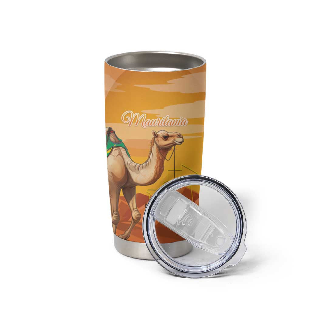 Mauritania Sahara Personalized Tumbler Cup Camel With Map LT15