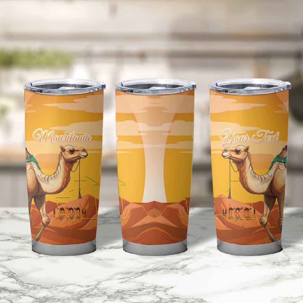 Mauritania Sahara Personalized Tumbler Cup Camel With Map LT15
