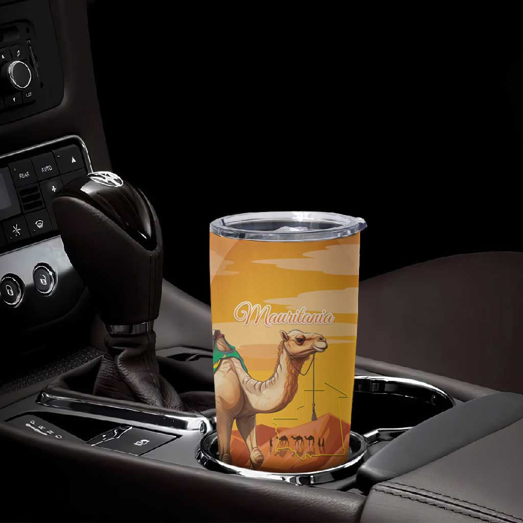 Mauritania Sahara Personalized Tumbler Cup Camel With Map LT15