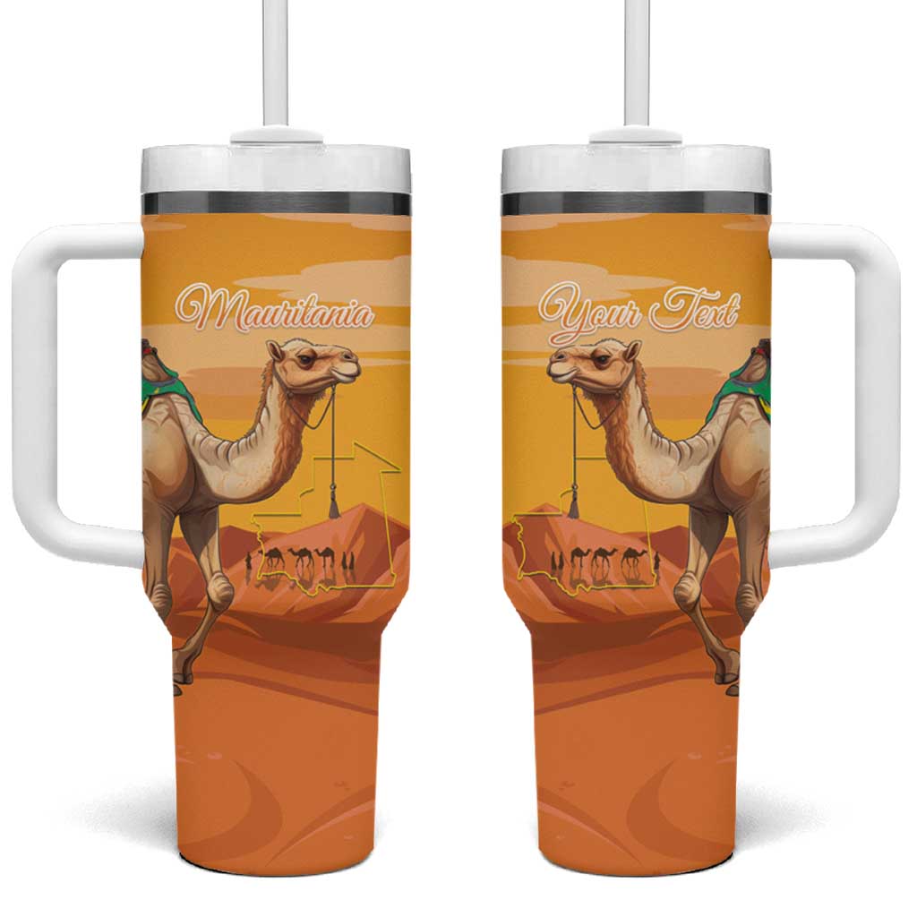 Mauritania Sahara Personalized Tumbler With Handle Camel With Map LT15