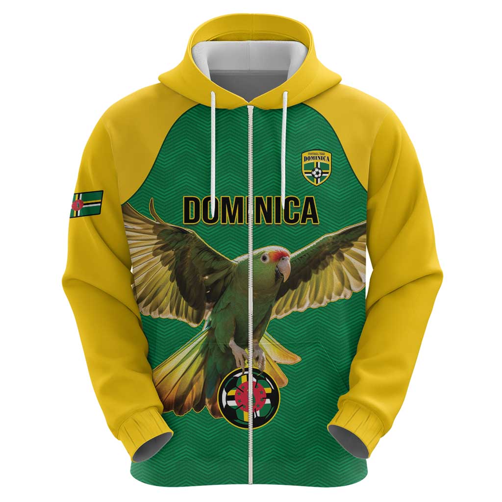 Custom Dominica Football Hoodie Sisserou Parrot Green Color LT15