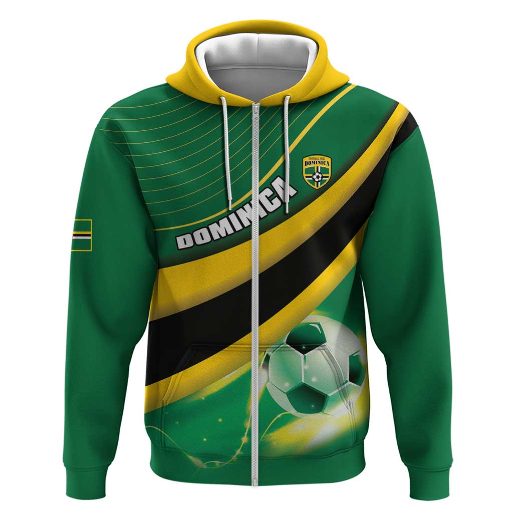 Personalised Dominica Football Hoodie Sporty Style LT15