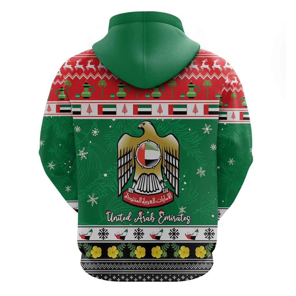 United Arab Emirates Christmas Hoodie Coat Of Arms Eid Milad Majid LT15