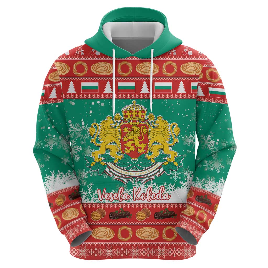 Bulgaria Christmas Hoodie Coat Of Arms Vesela Koleda LT15