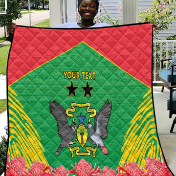 Personalized Afro Sao Tome and Principe Quilt Coat Of Arms - African Pattern LT15