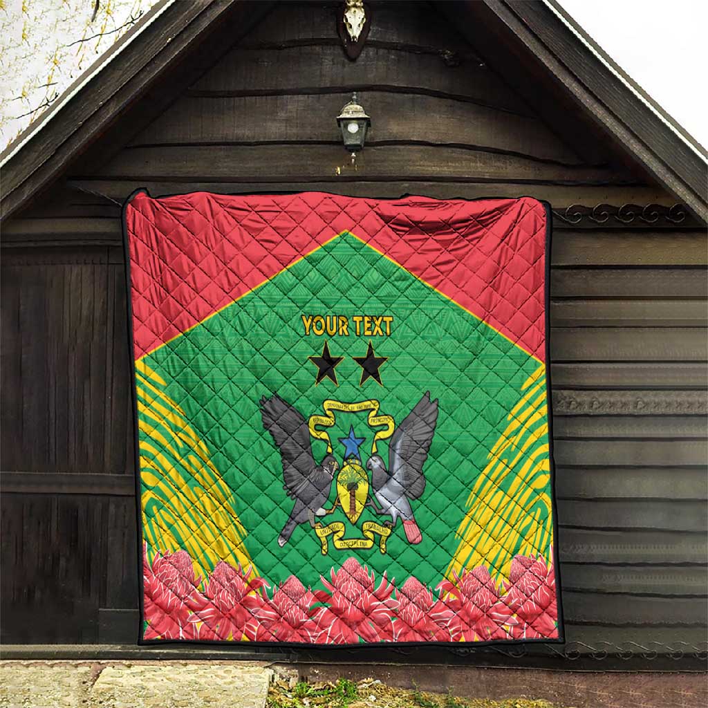 Personalized Afro Sao Tome and Principe Quilt Coat Of Arms - African Pattern LT15
