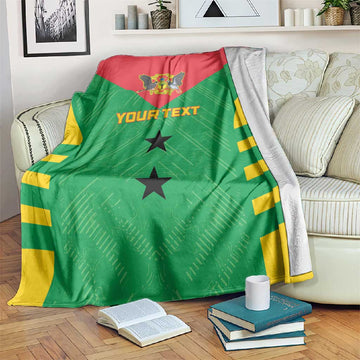 Sao Tome and Principe Football Custom Blanket Sporty Style - Green Color LT15