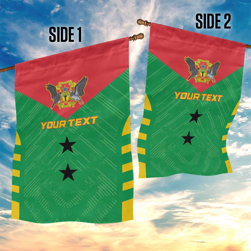 Sao Tome and Principe Football Custom Garden Flag Sporty Style - Green Color LT15