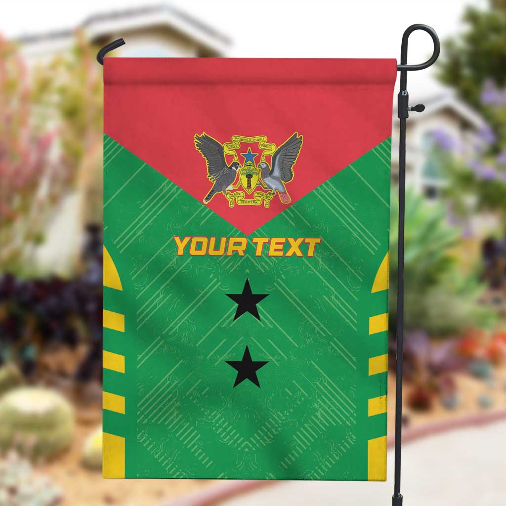 Sao Tome and Principe Football Custom Garden Flag Sporty Style - Green Color LT15