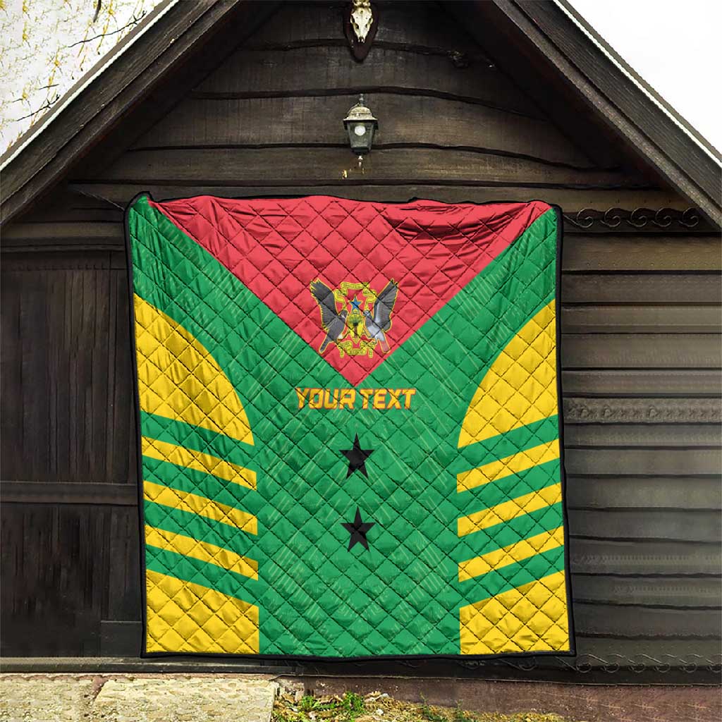 Sao Tome and Principe Football Custom Quilt Sporty Style - Green Color LT15